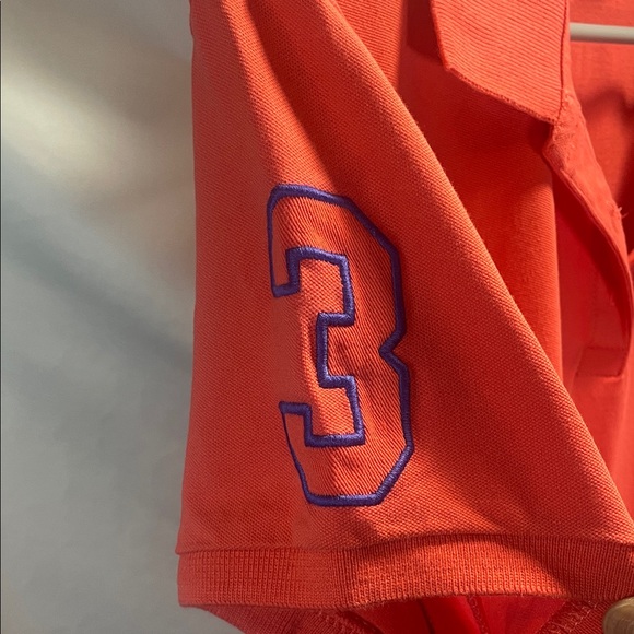U.S. Polo Assn. Vibrant  Peachy Orange Polo Shirt - Picture 5 of 8